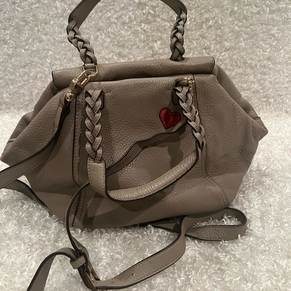 Tory Burch Half Moon Satchel Leather Handbag - Picture 4 of 14